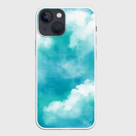 Чехол для iPhone 13 mini с принтом Голубое Небо | Blue Sky (Z) в городе Новоалтайск,  |  | Тематика изображения на принте: blue | blue sky | clouds | firmament | heaven | голубая | голубое небо | небеса | облака | облако