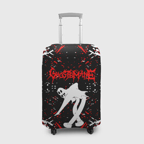 Чехол для чемодана 3D с принтом GHOSTEMANE. в городе Новоалтайск, 86% полиэфир, 14% спандекс | двустороннее нанесение принта, прорези для ручек и колес | 1930 | blackmage | ghost | ghoste | ghostemane | ghostemane 1930 | ghostmane | hevox 1930 | hip hop | kreep | mane | mercury | music | noise | rap | suicideboys | trash | trash gang | venom