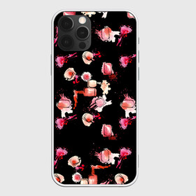 Чехол для iPhone 12 Pro Max с принтом беспорядочный лак в городе Новоалтайск, Силикон |  | вечеринка | дискотека | кисточка | клуб | красота | лак | маникюр | мода | ногти | пальцы | руки | салон | уход
