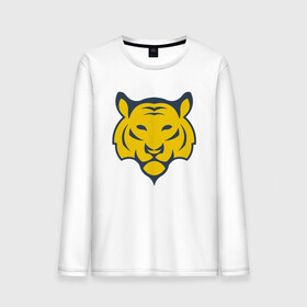 Мужской лонгслив хлопок с принтом Yellow Tiger в городе Новоалтайск, 100% хлопок |  | 2022 | animal | cat | lion | tiger | год тигра | животные | зверь | зубы | кот | кошка | лев | охотник | полосатый | природа | тигр | тигренок | тигрица | хищник