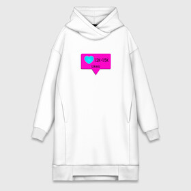 Платье-худи хлопок с принтом Like в городе Новоалтайск,  |  | blue | like | pink | rating | red | review | site | красный | лайк | отзыв | оценка | розовый | сайт