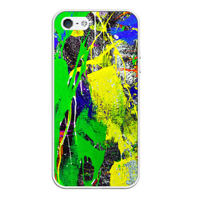 Чехол для iPhone 5/5S матовый с принтом Брызги красок | Grunge Paints в городе Новоалтайск, Силикон | Область печати: задняя сторона чехла, без боковых панелей | abstract | color | dye | grunge | grunge paints | paint | paints | splashes of paint | texture | абстракция | брызги | брызги красок | гранж | колорит | краски | текстура