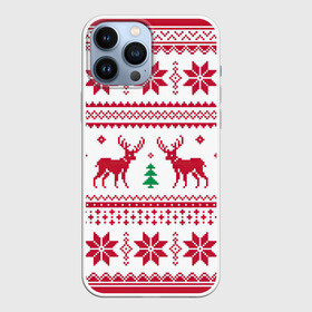 Чехол для iPhone 13 Pro Max с принтом Зимний день в лесу в городе Новоалтайск,  |  | Тематика изображения на принте: арт | вязаный рисунок | вязь | дерево | ёлка | ёлки | ель | новый год | олени | олень | рисунок | рождество | снег | снежинка | снежинки