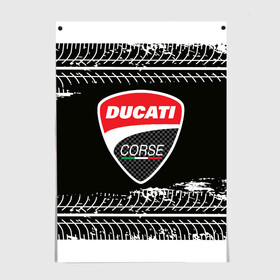 Постер с принтом Ducati | Дукати (Z) в городе Новоалтайск, 100% бумага
 | бумага, плотность 150 мг. Матовая, но за счет высокого коэффициента гладкости имеет небольшой блеск и дает на свету блики, но в отличии от глянцевой бумаги не покрыта лаком | audi | audi ag | corse | ducati | ducati motor holding | hypermotard | multistrada | panigale | scrambler | streetfighter | supersport | дукати | корсе | массимо борди | мото | мотокросс | фабио тальони