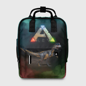 Женский рюкзак 3D с принтом Ark Survival | Арк Сурвивал (Z) в городе Новоалтайск, 100% полиэстер | лямки с регулируемой длиной, сверху ручки, чтобы рюкзак нести как сумку. Основное отделение закрывается на молнию, как и внешний карман. Внутри два дополнительных кармана, один из которых закрывается на молнию. По бокам два дополнительных кармашка, куда поместится маленькая бутылочка
 | ark | ark survival evolved | dino | fittest | game | survival | survival of the fittest | unreal engine | арк сурвивал | выживание | динозавр | игры | симулятором выживания | сюрвивал | тродон | ютараптор