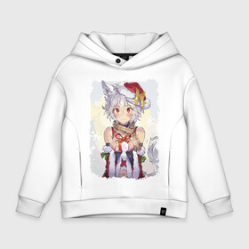 Детское худи Oversize хлопок с принтом Furry snow maiden в городе Новоалтайск, френч-терри — 70% хлопок, 30% полиэстер. Мягкий теплый начес внутри —100% хлопок | боковые карманы, эластичные манжеты и нижняя кромка, капюшон на магнитной кнопке | beauty | eyes | face | furry | gift | hairstyle | holiday | merry christmas | new year | snow maiden | tail | глаза | красавица | лицо | новый год | подарок | праздник | причёска | рождество | снегурочка | фурри | хвост