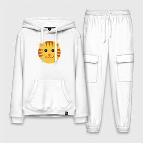 Мужской костюм хлопок с толстовкой с принтом Sunny Tiger в городе Новоалтайск,  |  | 2022 | animal | cat | lion | tiger | год тигра | животные | зверь | зубы | кот | кошка | лев | охотник | полосатый | природа | тигр | тигренок | тигрица | хищник