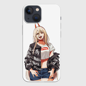 Чехол для iPhone 13 mini с принтом Пауэр Power в городе Новоалтайск,  |  | anime | blood | chainsaw man | demon | denji | devil | monster | power | аниме | демон | дьявол | дэндзи | кровь | монстр | пауэр | сила | человек бензопила