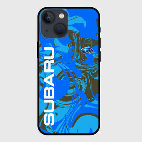Чехол для iPhone 13 mini с принтом SUBARU BLUE | СУБАРУ СПОРТ (Z) в городе Новоалтайск,  |  | 2021 | auto | forester | grange | impreza | outback | sport | sti | subaru | tribeca | wrx | авто | автомобиль | автомобильные | аутбек | бренд | врх | гранж | импреза | марка | машины | оутбек | синий | спорт | сти | субару | трибека | форестер