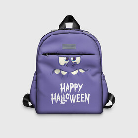 Детский рюкзак 3D с принтом HAPPY HALLOWEEN в городе Новоалтайск, 100% полиэстер | лямки с регулируемой длиной, сверху петелька, чтобы рюкзак можно было повесить на вешалку. Основное отделение закрывается на молнию, как и внешний карман. Внутри дополнительный карман. По бокам два дополнительных кармашка | Тематика изображения на принте: halloween | holiday | pumpkin | samayn | vampire | zombie | вампир | ведьма | вечеринка | день всех святых | зомби | карнавал | маскарад | мертвец | оборотень | привидение | самайн | светильник джека | страшный джек | труп