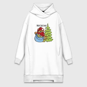 Платье-худи хлопок с принтом Tiger Christmas в городе Новоалтайск,  |  | 2022 | animal | cat | lion | tiger | год тигра | животные | зверь | зубы | кот | кошка | лев | новый год | охотник | полосатый | природа | рождество | тигр | тигренок | тигрица | хищник