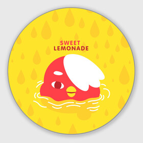 Коврик для мышки круглый с принтом Sweet lemonade в городе Новоалтайск, резина и полиэстер | круглая форма, изображение наносится на всю лицевую часть | Тематика изображения на принте: digital toys | gamer | games | helicopter taxi | pets | toca boca | toca hair salon | toca kitchen | toca life | toca life city | toca life worl | toca tea party | video games | игры