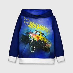 Детская толстовка 3D с принтом Hot Wheels. Хот Вилс в городе Новоалтайск, 100% полиэстер | двухслойный капюшон со шнурком для регулировки, мягкие манжеты на рукавах и по низу толстовки, спереди карман-кенгуру с мягким внутренним слоем | auto | avto | car | game | hot | hotweels | race | weels | wheels | авто | автоспорт | гонки | игра | игрушка | машина | модель | хот вилс