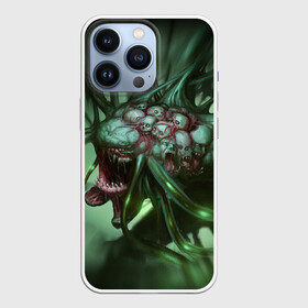 Чехол для iPhone 13 Pro с принтом БОЛОТНЫЙ МОНСТР | MONSTER в городе Новоалтайск,  |  | freak | monster | scarecrow | skull | болотный | болотный монстре | монстер | страшила | урод | черепа | чудовище