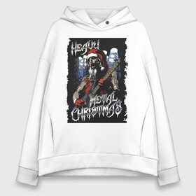 Женское худи Oversize хлопок с принтом Heavy Metal Christmas в городе Новоалтайск, френч-терри — 70% хлопок, 30% полиэстер. Мягкий теплый начес внутри —100% хлопок | боковые карманы, эластичные манжеты и нижняя кромка, капюшон на магнитной кнопке | beard | christmas | guitar | guy | heavy metal | holiday | music | new year | santa klaus | solo | борода | дед мороз | еитара | музыка | праздник | рождество | солист | чувак