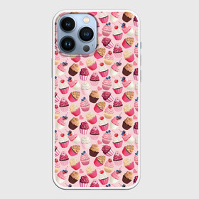 Чехол для iPhone 13 Pro Max с принтом Пирожные в городе Новоалтайск,  |  | Тематика изображения на принте: birthday | happy birthday | holiday | день рождения | именины | пирожные | подарки | праздник | сладости | торт | юбилей