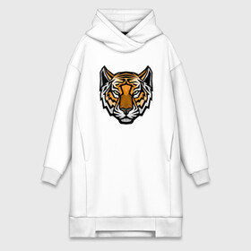 Платье-худи хлопок с принтом Тигруля в городе Новоалтайск,  |  | 2022 | animal | cat | lion | tiger | год тигра | животные | зверь | зубы | кот | кошка | лев | охотник | полосатый | природа | тигр | тигренок | тигрица | хищник