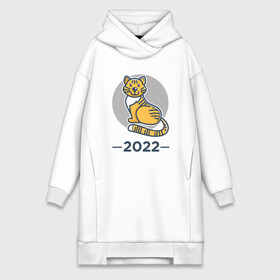 Платье-худи хлопок с принтом Тигр 2022 в городе Новоалтайск,  |  | 2022 | animal | cat | lion | tiger | год тигра | животные | зверь | зубы | кот | кошка | лев | новый год | охотник | полосатый | природа | рождество | тигр | тигренок | тигрица | хищник