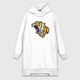 Платье-худи хлопок с принтом Я Тигр в городе Новоалтайск,  |  | 2022 | animal | cat | lion | tiger | год тигра | животные | зверь | зубы | кот | кошка | лев | охотник | полосатый | природа | тигр | тигренок | тигрица | хищник