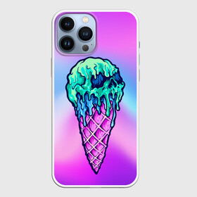Чехол для iPhone 13 Pro Max с принтом Мороженое | Ice Scream | Череп (Z) в городе Новоалтайск,  |  | Тематика изображения на принте: frozen | ice | ice cream | ice scream | skull | sundae | вкусное | десерт | лакомство | мороженное | мороженое | пломбир | рожок | трубочка | фруктовый лёд | череп | эскимо