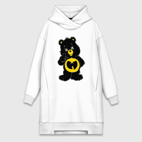 Платье-худи хлопок с принтом Wu Tang Bear в городе Новоалтайск,  |  | bear | black | gza | hip hop | method man | music | new york | odb | old school | rap | rza | wu tang | wu tang clan | аудио | винил | ву тэнг | граффити | диджей | кассета | медведь | микрофон | музыка | нью йорк | пластинка | рэп | рэпер | х