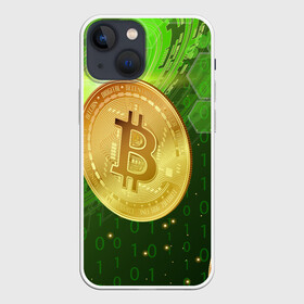 Чехол для iPhone 13 mini с принтом Биткоин в городе Новоалтайск,  |  | биткоин | виртуальная валюта | криптовалюта | монеты
