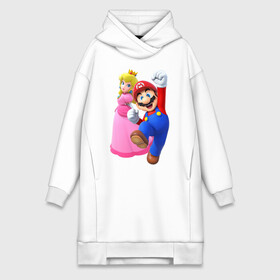 Платье-худи хлопок с принтом Mario Princess в городе Новоалтайск,  |  | mario | nintendo switch | odyssey | princess | марио | нинтендо свитч | одиссея