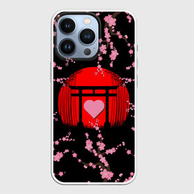 Чехол для iPhone 13 Pro с принтом Сакура | Япония | Japan (Z) в городе Новоалтайск,  |  | Тематика изображения на принте: chery | flowers | japan | sakura | асихара но накацукуни | вишня | государство япония | ниппон | нихон | ооясимагуни | сакура | страна восходящего солнца | традиции | традиция | цветы | цветы сакуры | япония