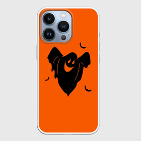 Чехол для iPhone 13 Pro с принтом Мультяшное приведение в городе Новоалтайск,  |  | halloween | дух | праздничное приведение | приведение | приведение простыня | призрак | хэллоуин | чёрное приведение