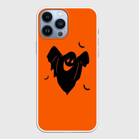 Чехол для iPhone 13 Pro Max с принтом Мультяшное приведение в городе Новоалтайск,  |  | halloween | дух | праздничное приведение | приведение | приведение простыня | призрак | хэллоуин | чёрное приведение