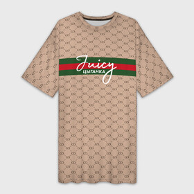 Платье-футболка 3D с принтом Juicy цыганка. Гуччи в городе Новоалтайск,  |  | gucci | instasamka | juicy цыганка | гуччи | инстасамка