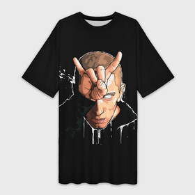 Платье-футболка 3D с принтом Blind Eminem в городе Новоалтайск,  |  | eminem | hip hop | rap | rep | исполнители | исполнитель | маршал мэтерс | музыка | реп | эминем | эминэм