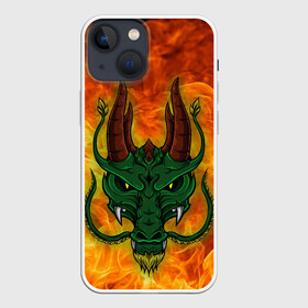 Чехол для iPhone 13 mini с принтом Японский дракон | Japanese Dragon в городе Новоалтайск,  |  | dragon | fire | japanese dragon | monster | драго | дракон | монстр | огнедыщащий | огонь | прикольная картинка | чудовище | японский дракон | ящерица