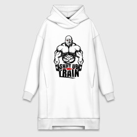 Платье-худи хлопок с принтом Train UP в городе Новоалтайск,  |  | beast | body | building | gym | motivation | shut up and train | train | жим | заткнись и трень | зверь | мотивация | тело | трень