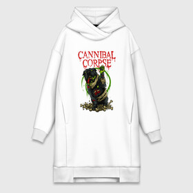 Платье-худи хлопок с принтом Cannibal Corpse | Труп Каннибала в городе Новоалтайск,  |  | cannibal | cannibal corpse | corpse | death metal | deathgrind | алекс уэбстер | брутальный дэт метал | дэт метал | дэтграйнд | пол мазуркевич | роб барретт | труп каннибала