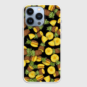 Чехол для iPhone 13 Pro с принтом Ананасы в городе Новоалтайск,  |  | Тематика изображения на принте: anans | pineapple | ананас | ананасовый | паттерн | свингеры | тропики | тропический | фрукты
