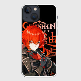 Чехол для iPhone 13 mini с принтом Дилюк, Genshin Impact в городе Новоалтайск,  |  | Тематика изображения на принте: diluc | genshin impact | геншин импакт | дилюк | игры | персонажи | пиро