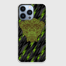 Чехол для iPhone 13 Pro с принтом Обезьяна из листьев в городе Новоалтайск,  |  | monkey | дерево | листья | обезьяна | природа | растение