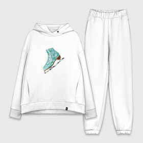 Женский костюм хлопок Oversize с принтом Коньки. Figure skates. в городе Новоалтайск,  |  | figure skates | figure skating | low poly | polygonal. | skate | skates | sport | геометрический | геометрия | катание на коньках | катание на льду | конек | коньки | лед | лоу поли | полигональный | спорт | спортивный | треугольники