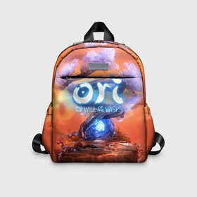 Детский рюкзак 3D с принтом Ori and the Will of the Wisps | Ори и Блуждающие огоньки в городе Новоалтайск, 100% полиэстер | лямки с регулируемой длиной, сверху петелька, чтобы рюкзак можно было повесить на вешалку. Основное отделение закрывается на молнию, как и внешний карман. Внутри дополнительный карман. По бокам два дополнительных кармашка | moon studios | ori and the will of the wisps | блуждающий огонек | блуждающий огонь | дух ори | ку | ори и блуждающие огоньки | сеир