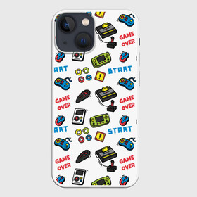 Чехол для iPhone 13 mini с принтом START | GAME OVER в городе Новоалтайск,  |  | game over | nintendo | pattern | sega | sony | start | tetris | денди | конец игры | нинтедо | нинтендо | паттерн | приставка | сега | сони | старт | тетрис