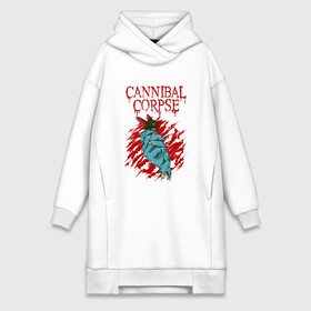 Платье-худи хлопок с принтом Cannibal Corpse | Труп Каннибала в городе Новоалтайск,  |  | cannibal | cannibal corpse | corpse | death metal | deathgrind | алекс уэбстер | брутальный дэт метал | дэт метал | дэтграйнд | пол мазуркевич | роб барретт | труп каннибала