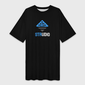 Платье-футболка 3D с принтом Strudio logo(color) в городе Новоалтайск,  |  | kingdoms life | strudio | игры | пиксели | простота | стратегии