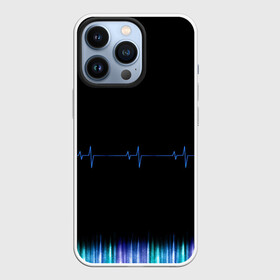Чехол для iPhone 13 Pro с принтом Темный принт с кардиограммой в городе Новоалтайск,  |  | кардиограмма | не светлый принт | принт с тёмным фоном | тёмный | тёмный принт | чёрный принт