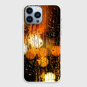 Чехол для iPhone 13 Pro Max с принтом В городе дождь в городе Новоалтайск,  |  | bright | city | drops | evening | lights | rain | summer | wet | вечер | город | дождь | капли | летний | мокрое | огни | стекло | яркие
