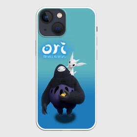 Чехол для iPhone 13 mini с принтом Naru и Ori | Нару and Ori в городе Новоалтайск,  |  | moon studios | naru | ori and the will of the wisps | блуждающий огонек | блуждающий огонь | дух ори | ку | нару | ори и блуждающие огоньки | сеир