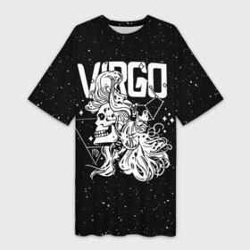 Платье-футболка 3D с принтом Dark Virgo в городе Новоалтайск,  |  | virgo | zodiac | астрология | гороскоп | гороскопы | дева | зз | знаки зодиака | зодиак