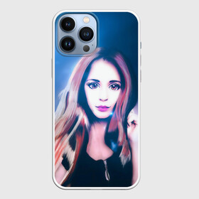 Чехол для iPhone 13 Pro Max с принтом Девушка с большими глазами в городе Новоалтайск,  |  | аниме | взгляд | глаза | девушка | космос | мульт | рисунок