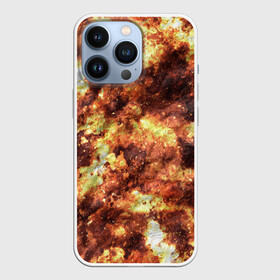 Чехол для iPhone 13 Pro с принтом Кожаный камуфляж в городе Новоалтайск,  |  | burns | camouflage | dirty | disguise | leather | stains | грязные | камуфляж | кожа | маскировка | обгорелая | ожоги | пятна | разводы