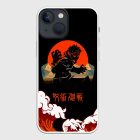 Чехол для iPhone 13 mini с принтом Юдзи Итадори | Магическая битва в городе Новоалтайск,  |  | anime | jujutsu kaisen | manga | sorsery fight | yuji itadori | аниме | джутсу кайсен | дзюдзюцу кайсэн | засранец | итадори юдзи | маг | магическая битва | манга | проклятия | сосуд для сукуна